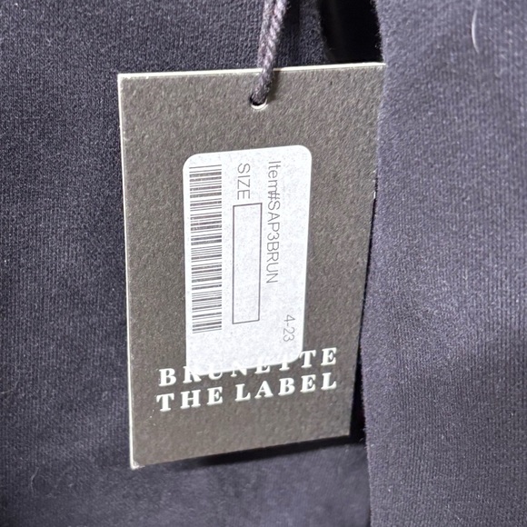 Brunette the Label prefaded oversized black sweatshirt “Partners in Wine” M/L - Picture 5 of 12